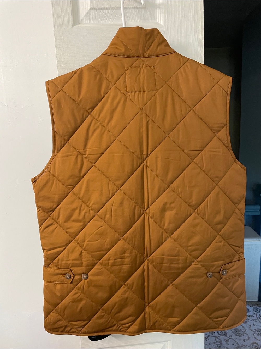 J.Crew Men's Quilted Vest - Caramel Brown M - Picture 3 of 7
